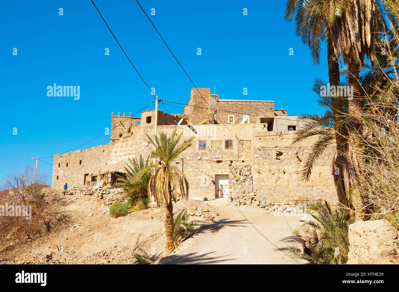 Alten Kasbah, jetzt ein Gästehaus, Tata, Marokko Stockfoto