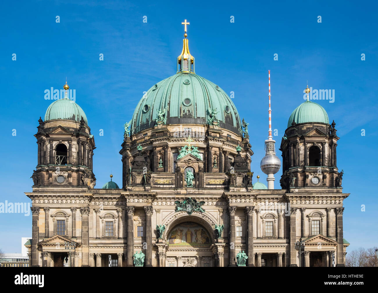 Blick auf Berliner Dom, Berliner Dom im Lustgarten Park an der Museumsinsel in Berlin Mitte, Deutschland Stockfoto