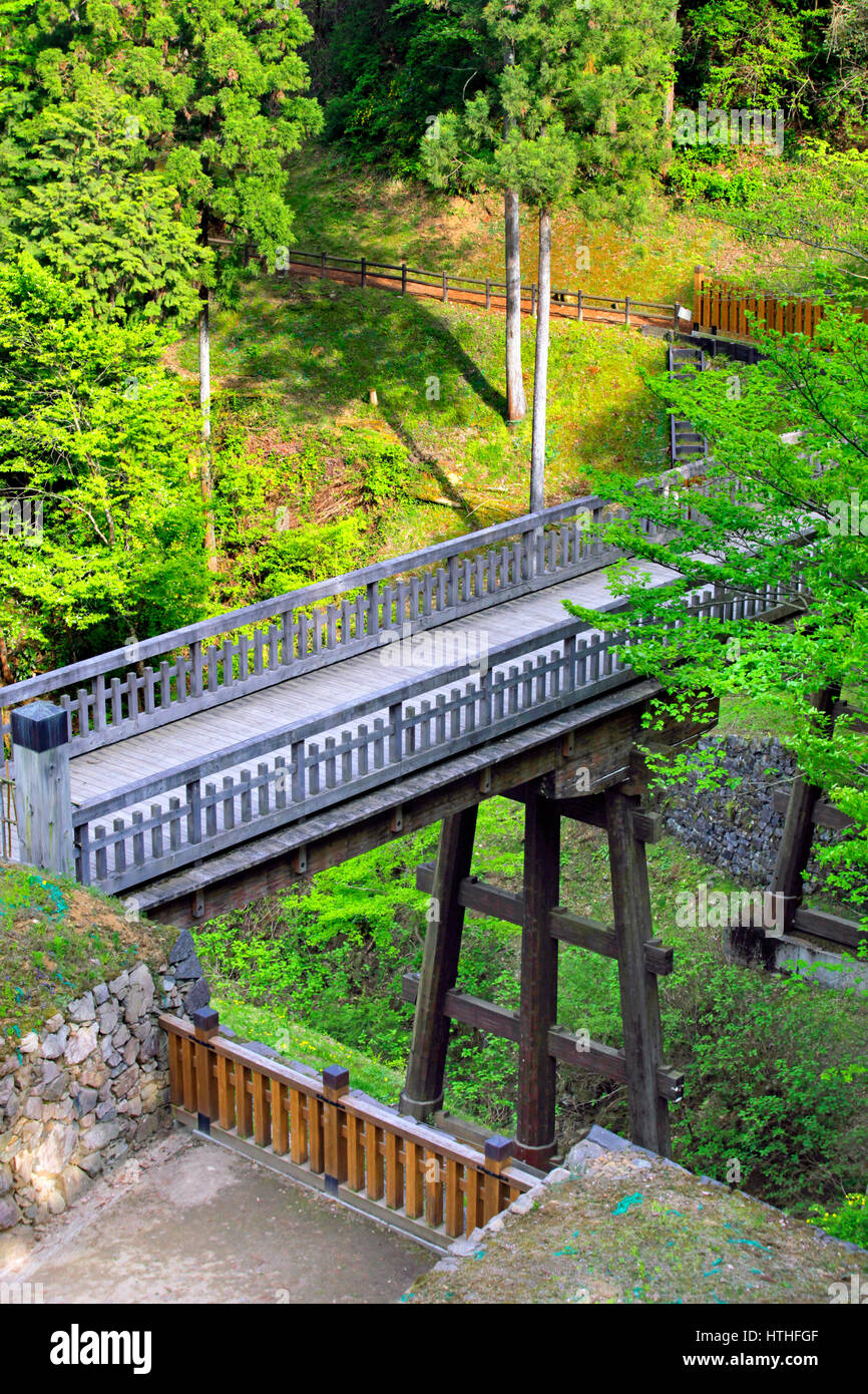 Hikihashi Brücke von Hachioji Burg Hachioji Stadt Tokio Japan