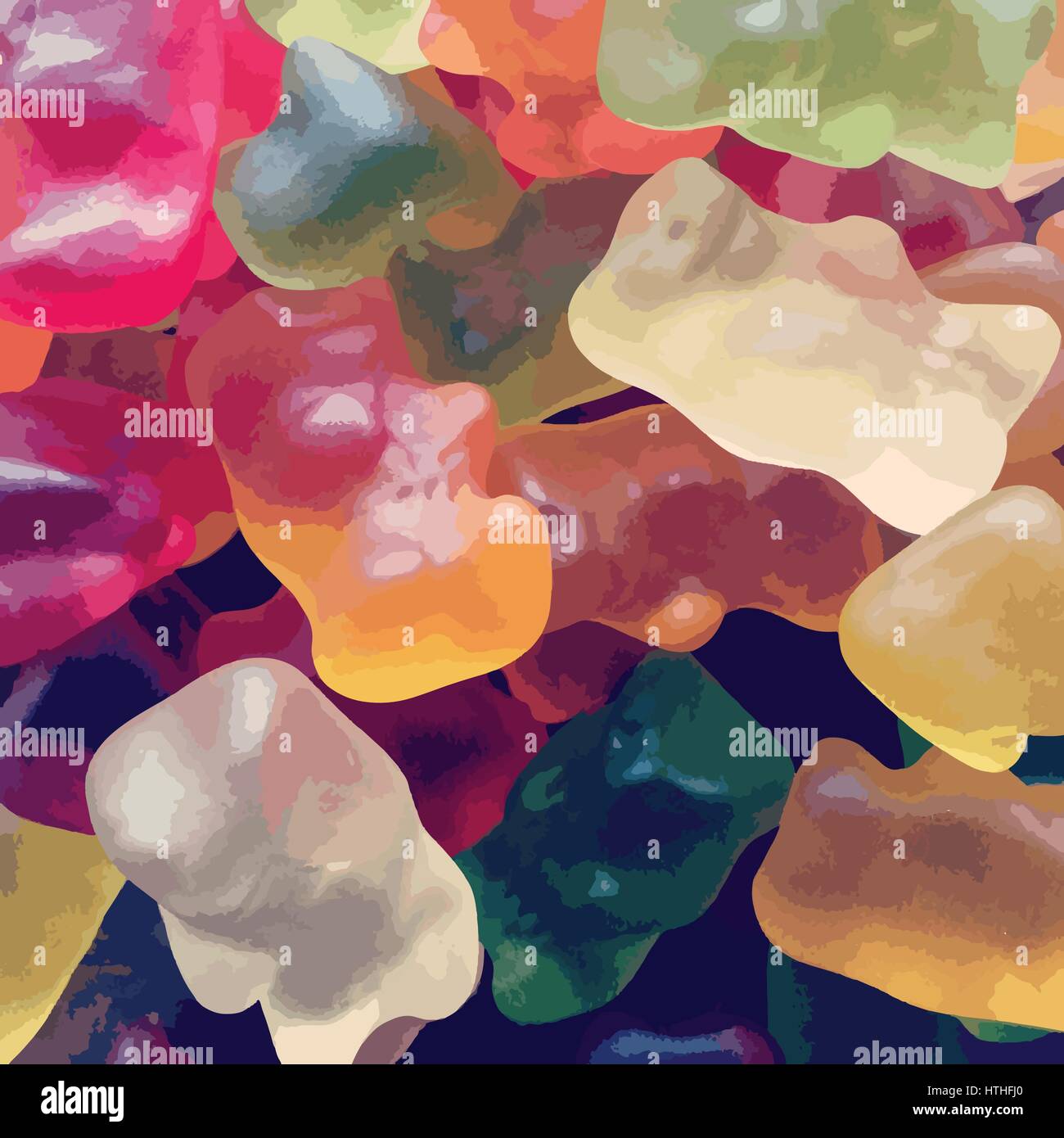 Gummibärchen Bonbons Stock Vektor