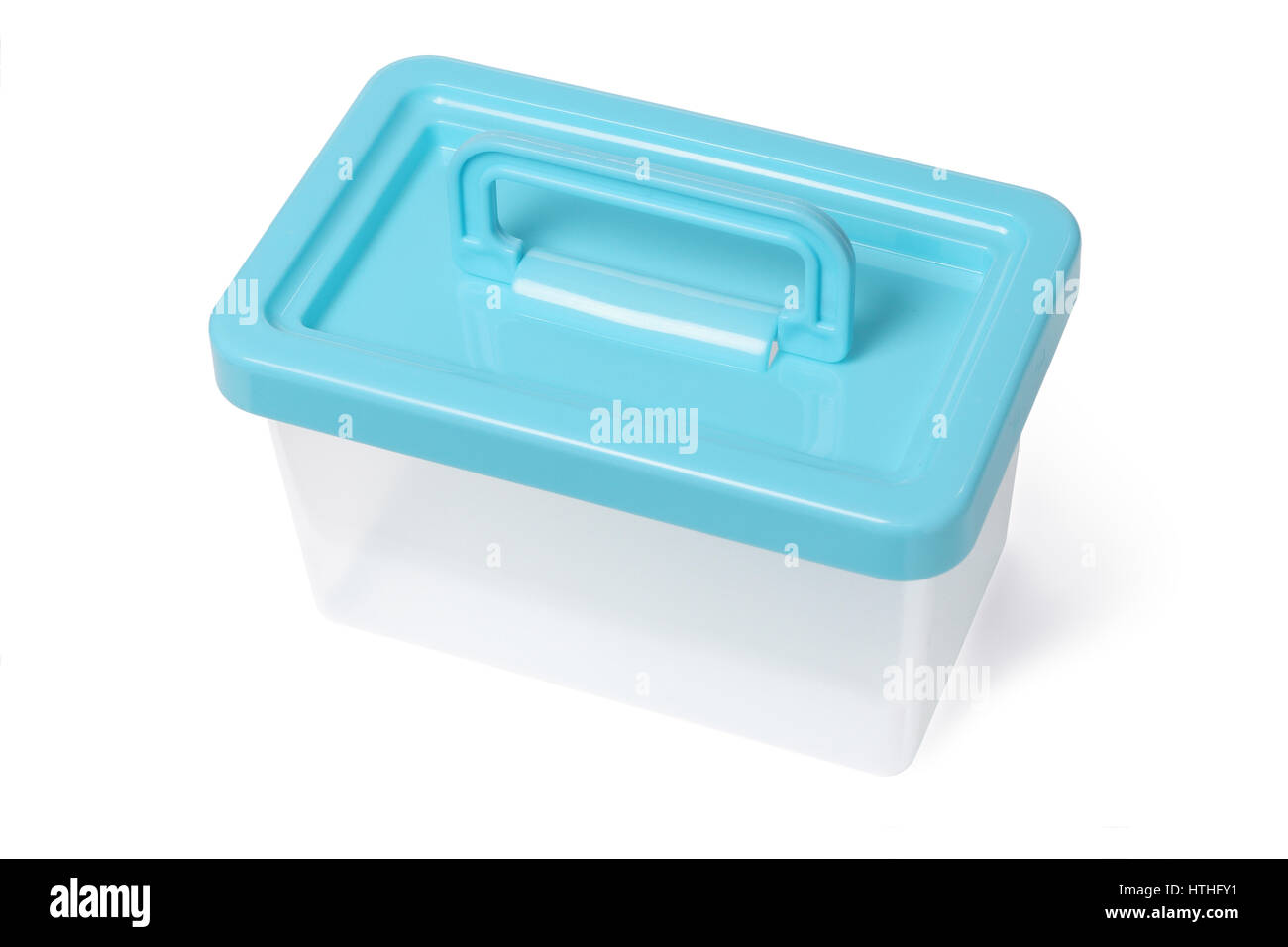Leere Plastikbehalter Mit Griff Auf Weissem Hintergrund Stockfotografie Alamy