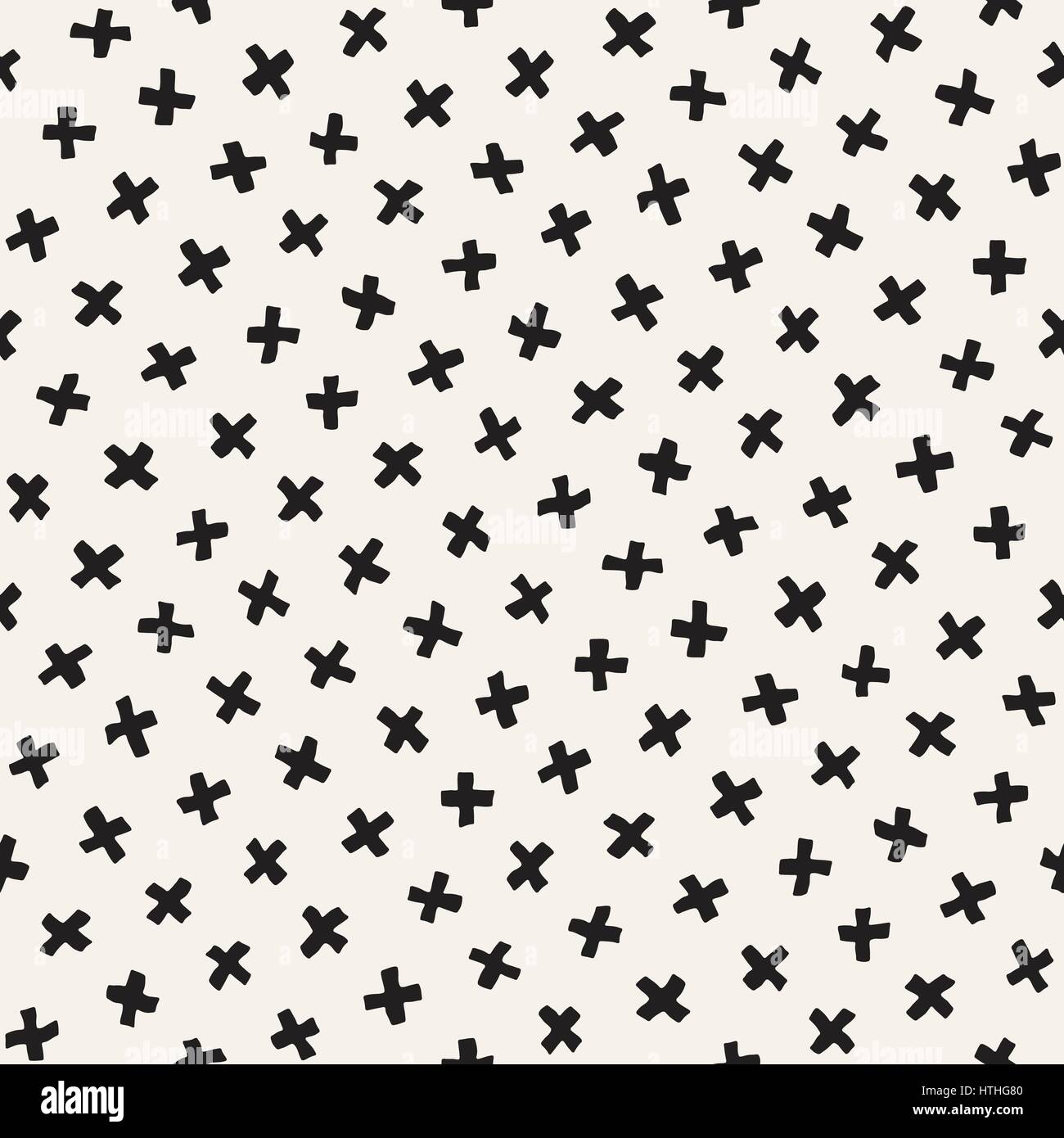 Vector Seamless Pattern. Zusammenfassung Hintergrund mit verstreuten geometrischen Formen. Stock Vektor