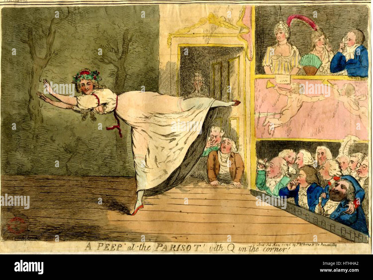 Ein Blick auf Parisot mit Q in der Ecke Stockfoto