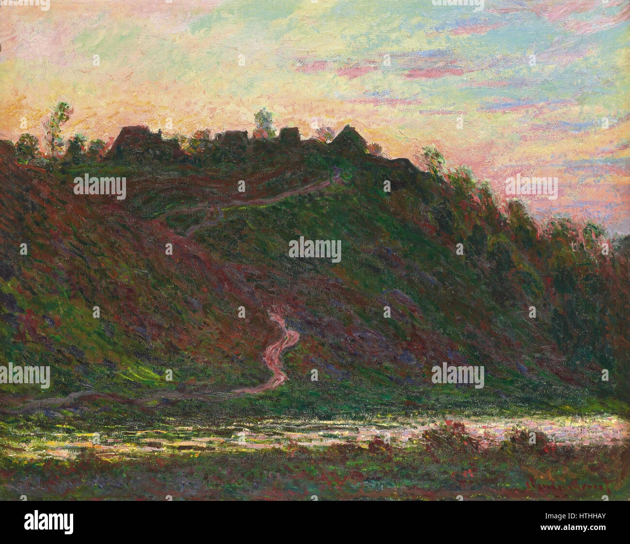 Claude Monet - Village De La Roche-Blond, Effet du Soir (1889) Stockfoto