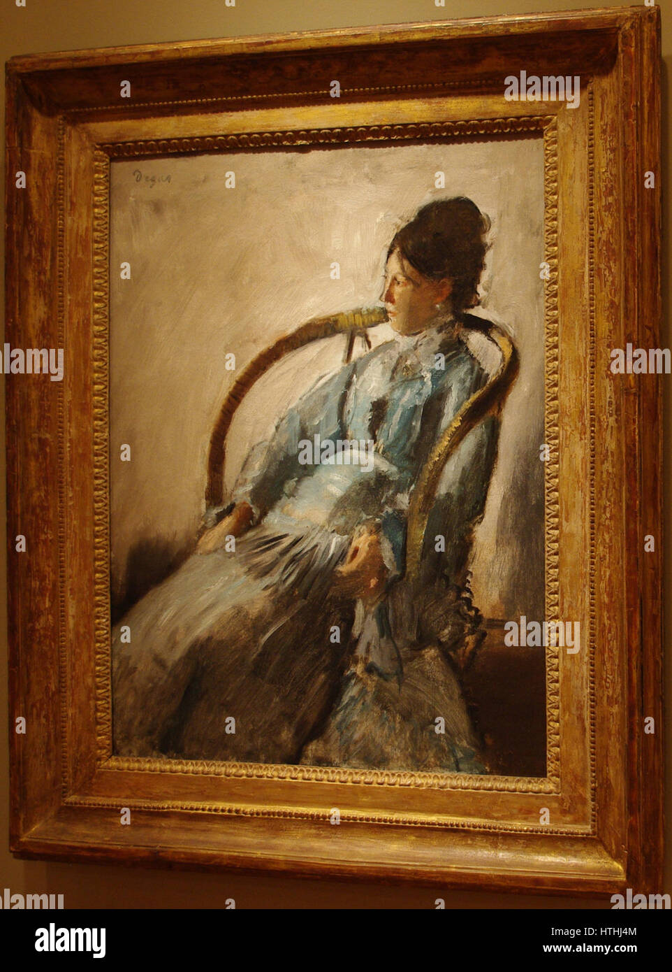 Porträt von Madame de Nittis von Edgar Degas - Portland Art Museum Stockfoto