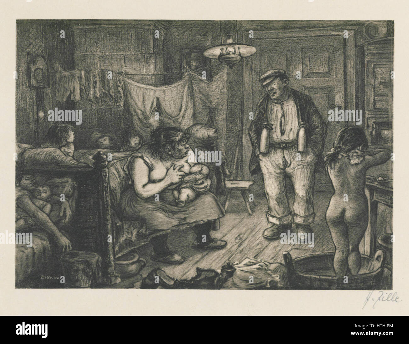 Zille Der-Spaete-Schlafbursche DDR-73-100-6 Stockfoto