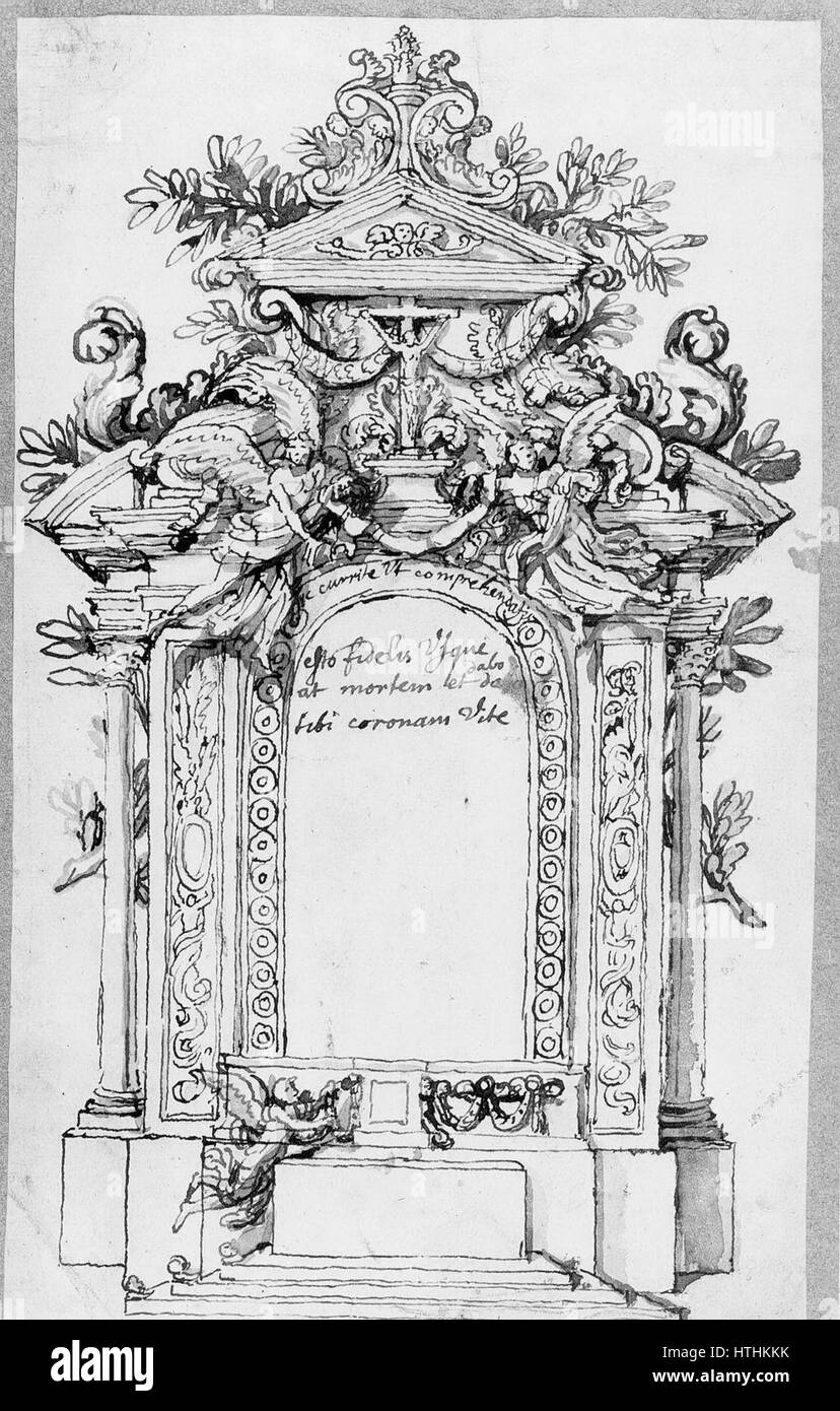 Arnold de Hontoire, Entwurf für ein altar02 Stockfoto