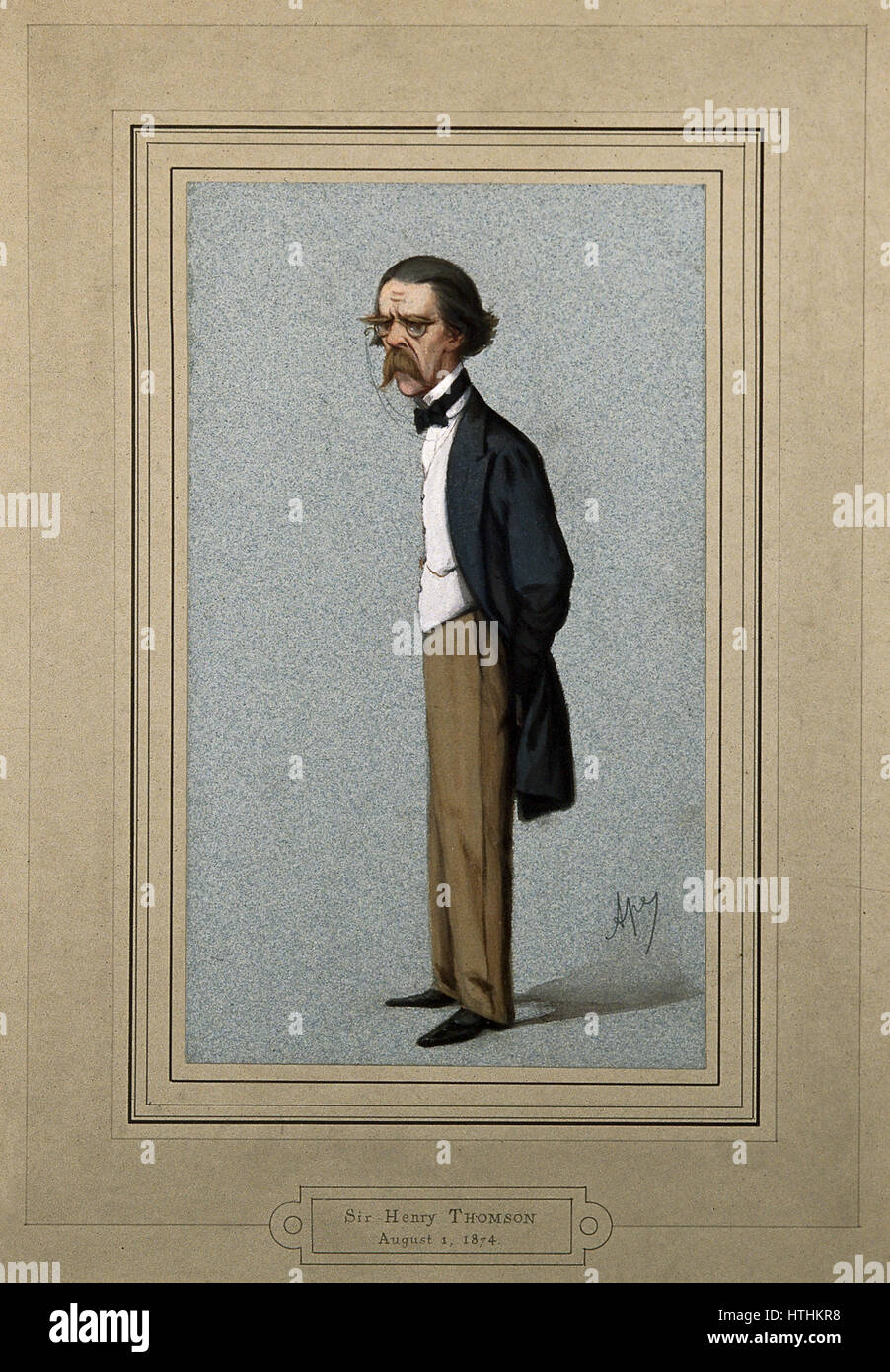 Sir Henry Thompson. Aquarell von C. Pellegrini (Ape), 1874-Wellcome-V0006625 Stockfoto