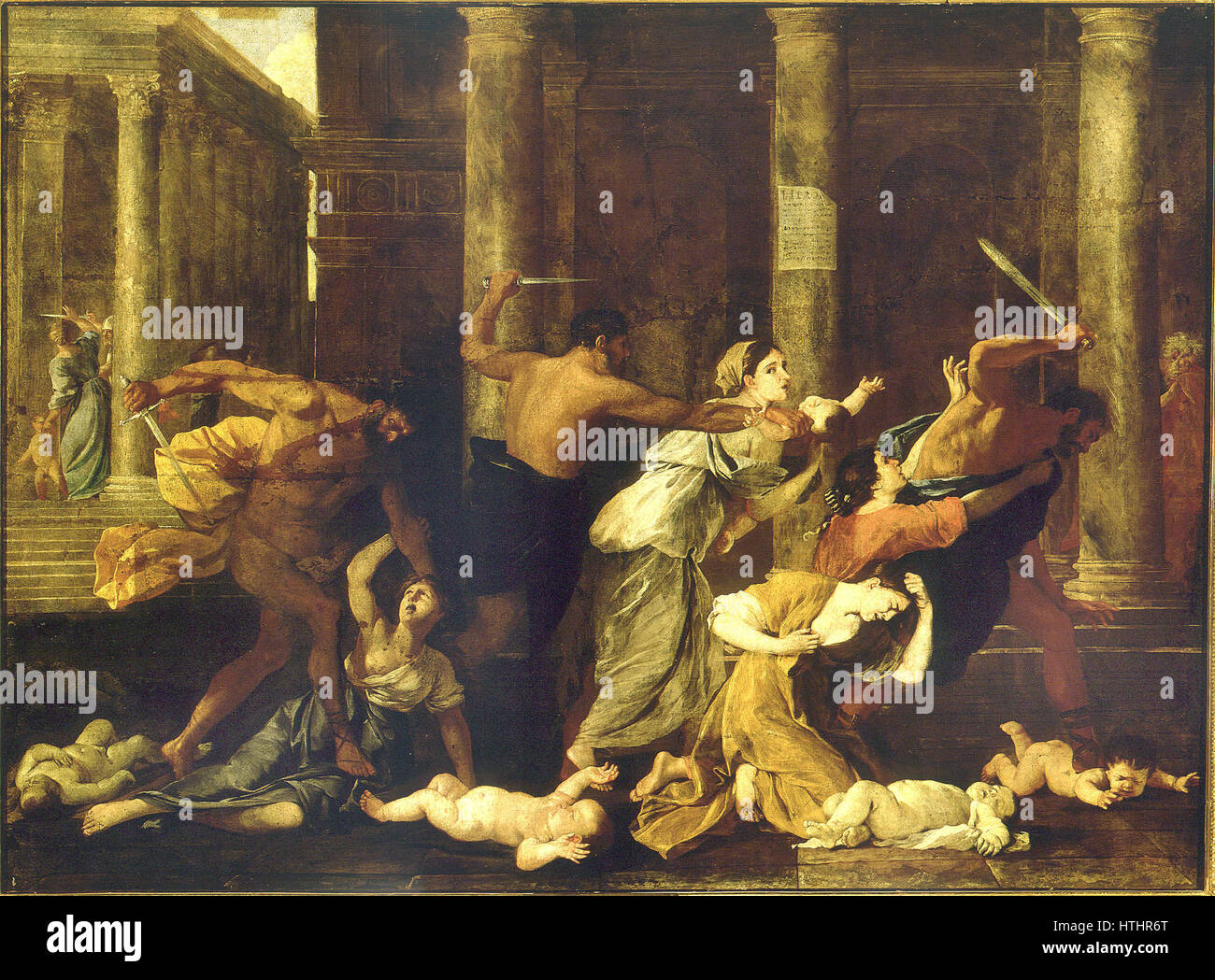 Le-Massaker des unschuldigen - Nicolas Poussin - Petit Palais - 1626-1627 Stockfoto