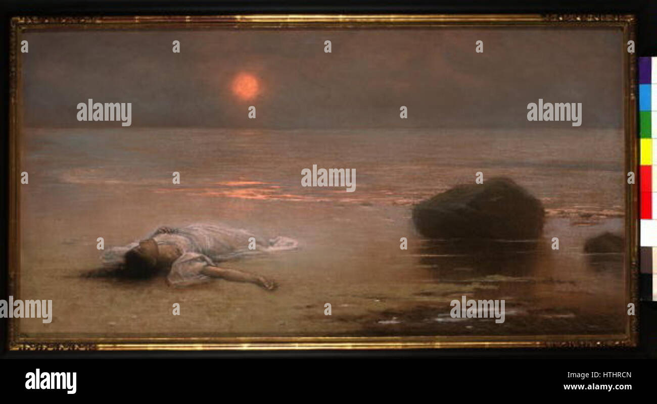 Jakub Schikaneder 27. (2) 1855-15. 11. 1924 - Utonula Stockfoto