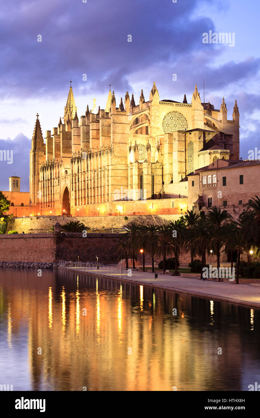 Palma Cathedral, Palma, Mallorca, Spanien Stockfoto