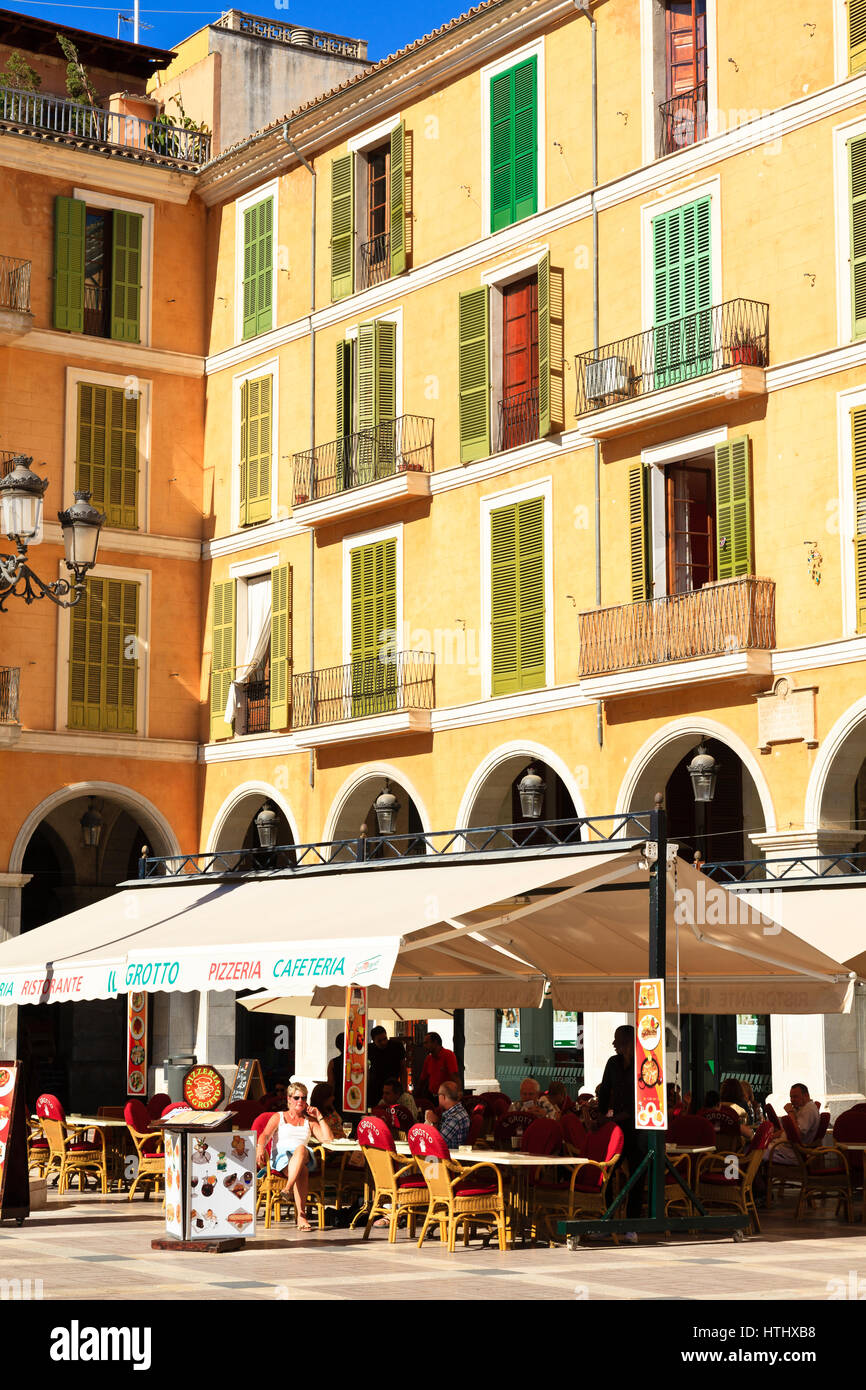 Placa Major, Palma, Mallorca, Spanien Stockfoto