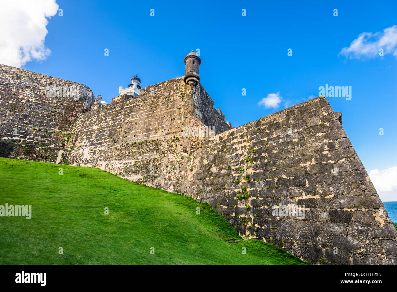 San Juan, Puerto Rico im Castillo San Felipe del Morro. Stockfoto