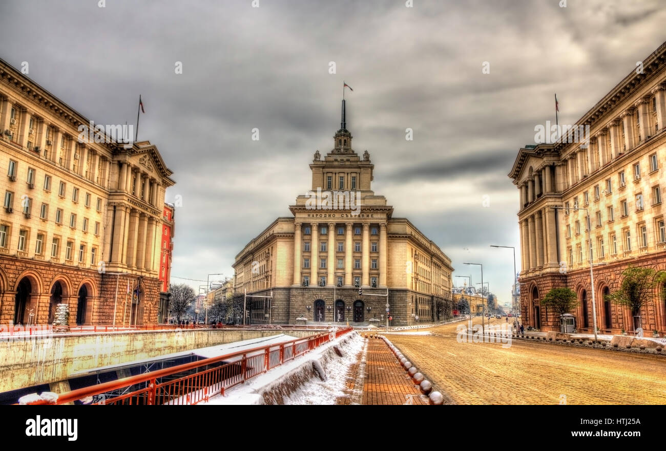 Nationalversammlung-Gebäude in Sofia - Bulgarien Stockfoto