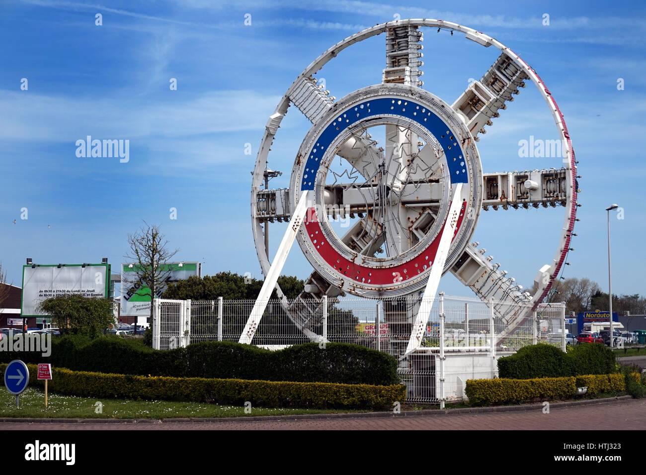 COQUELLES, PAS-DE-CALAIS, Frankreich, 7. Mai 2016: Channel Tunnel Bohren Mechanismus Stockfoto