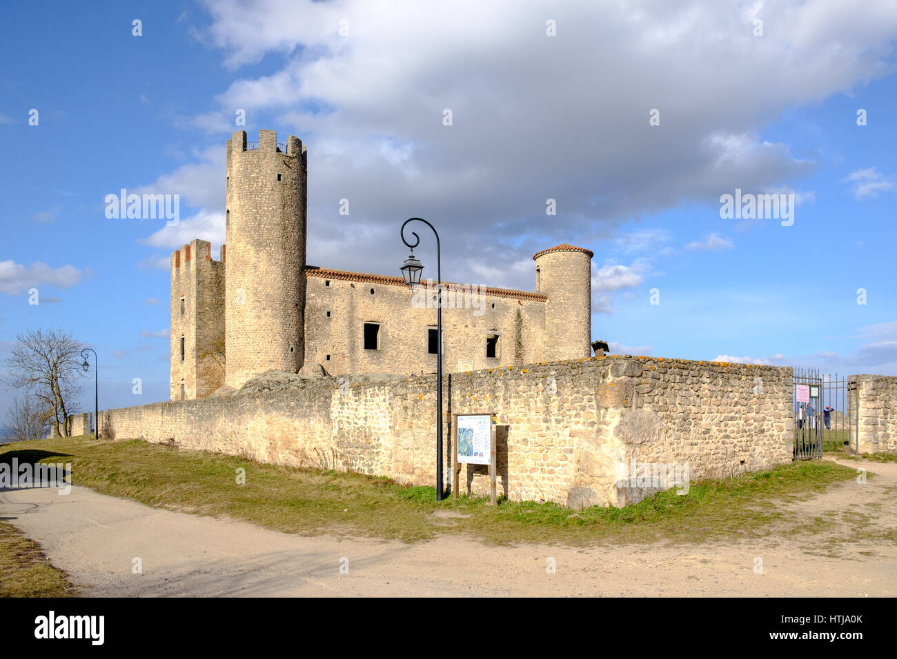 Schloss d'Essalois in Chambles in der Nähe von Saint-Etienne, Frankreich Stockfoto