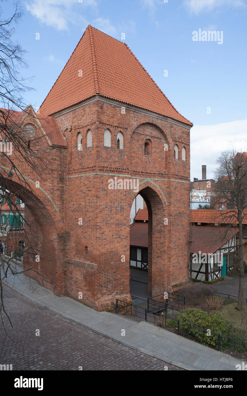 Teutonic Burg Ruinen Ruiny begegnen krzyżackiego Stockfoto