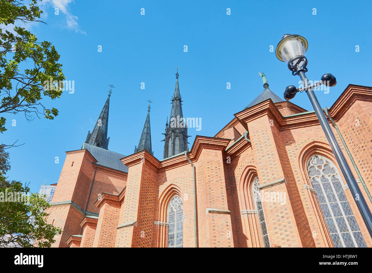 Uppsala Kathedrale, Uppsala, Schweden, Scandinavia Stockfoto