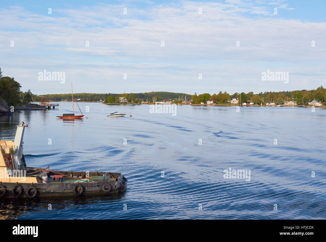 Insel-Communities in die Stockholmer Schären, Schweden, Skandinavien Stockfoto