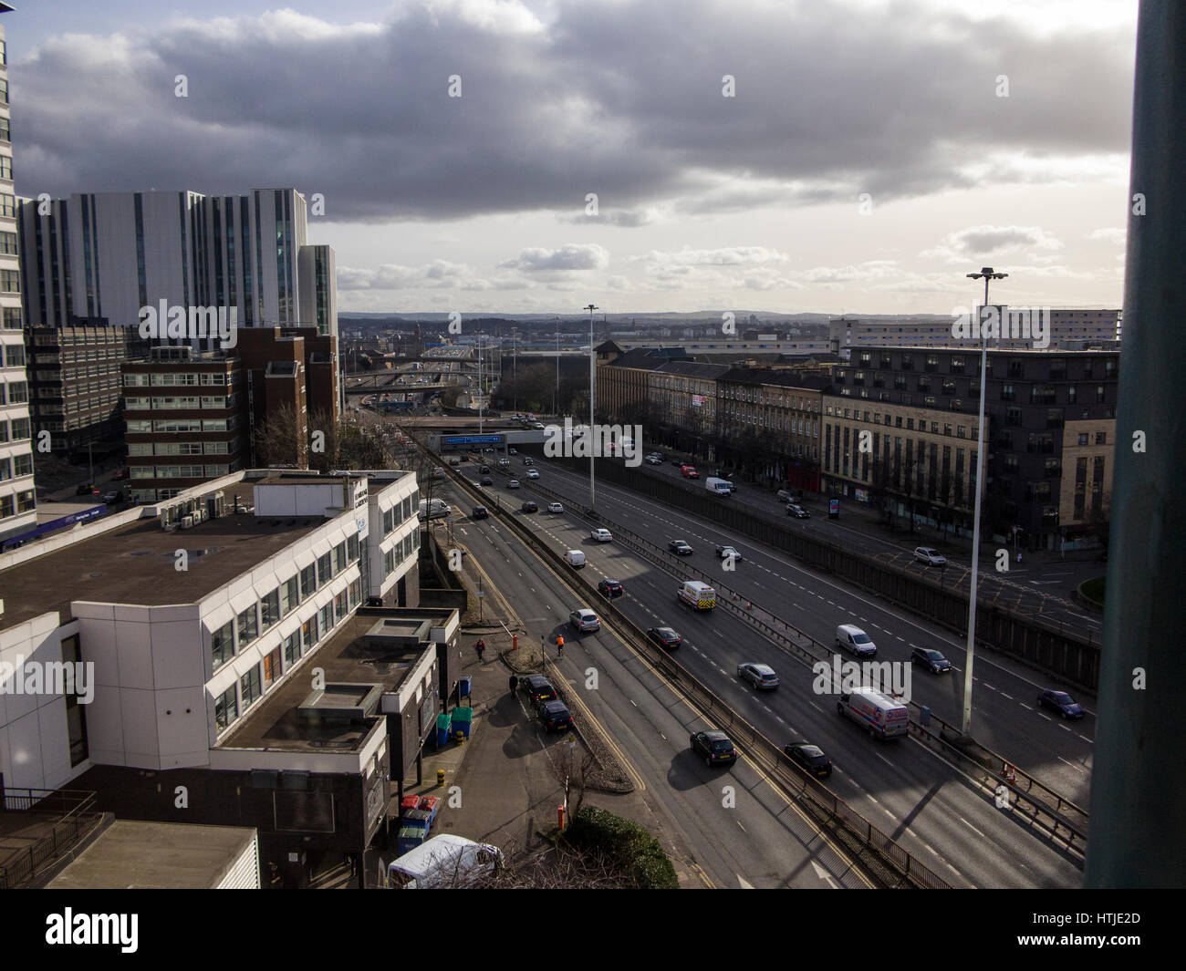 M8 in Glasgow am Nachmittag Stockfoto