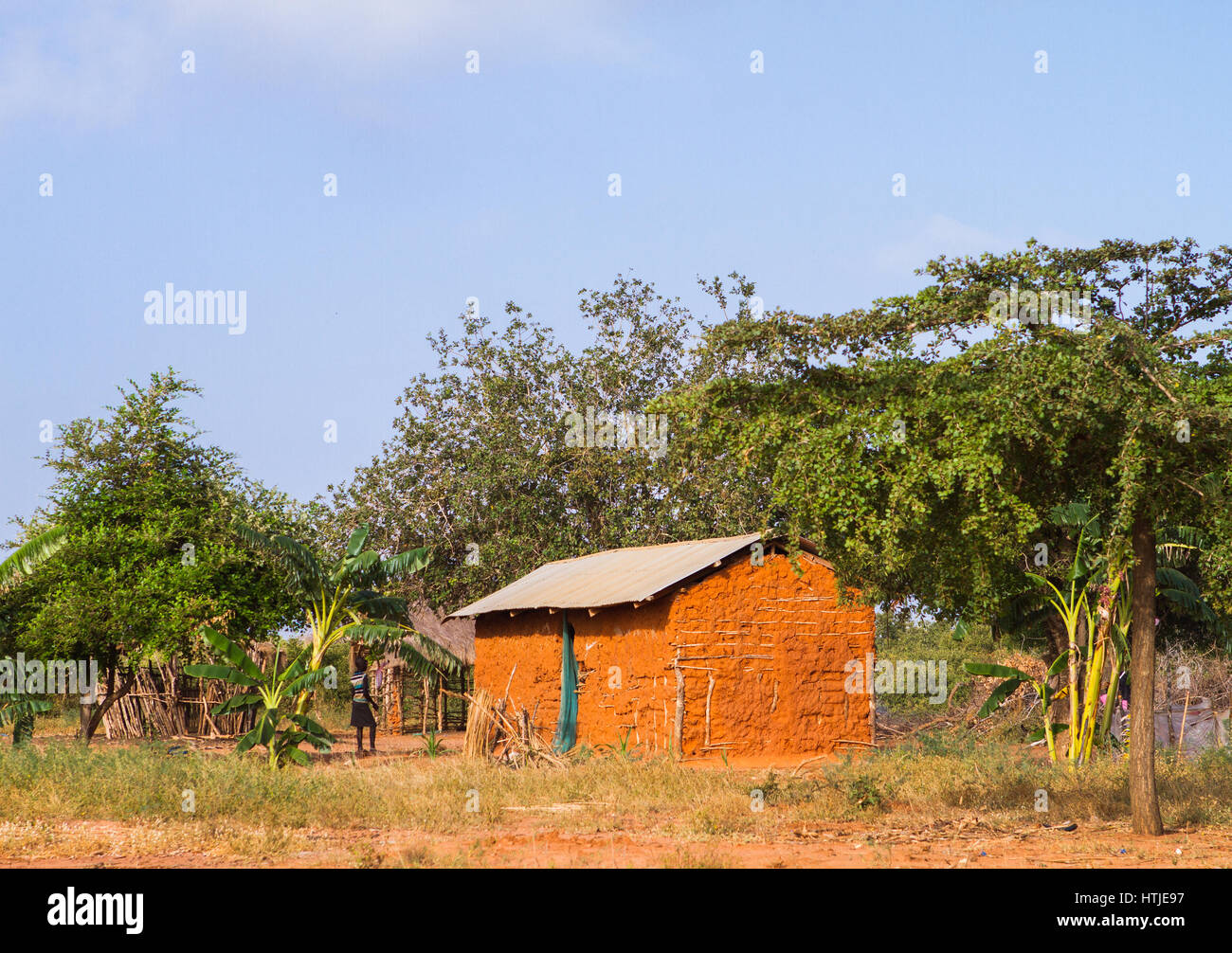 Traditionelle afrikanische Haus in Malindi Region. Kenia. Stockfoto