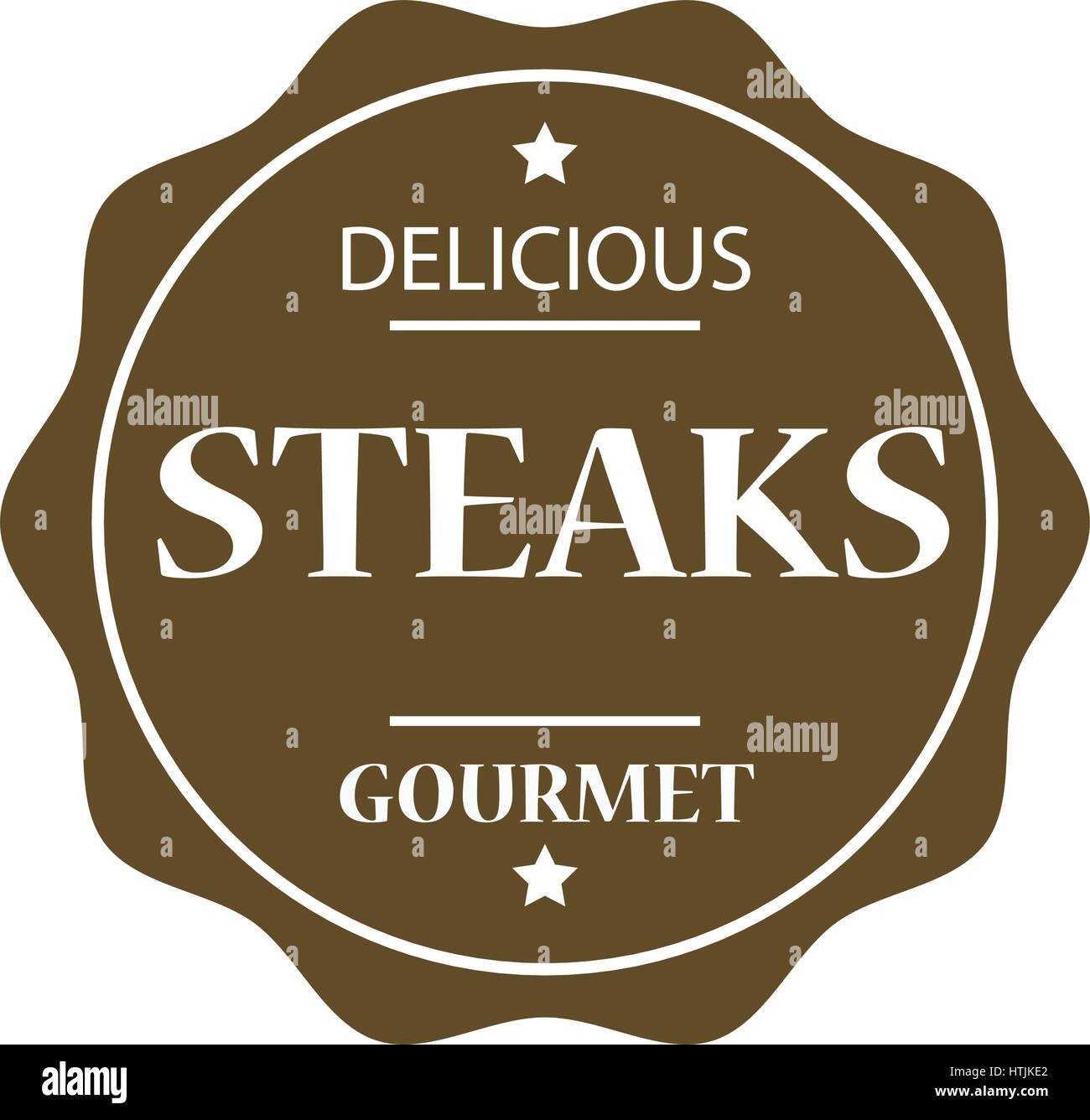 Steaks-Stempel-Abbildung Stock Vektor