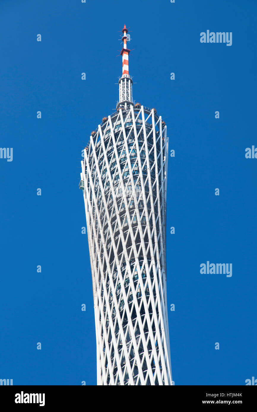 Canton Tower, Tianhe, Guangzhou, Guangdong, China Stockfoto