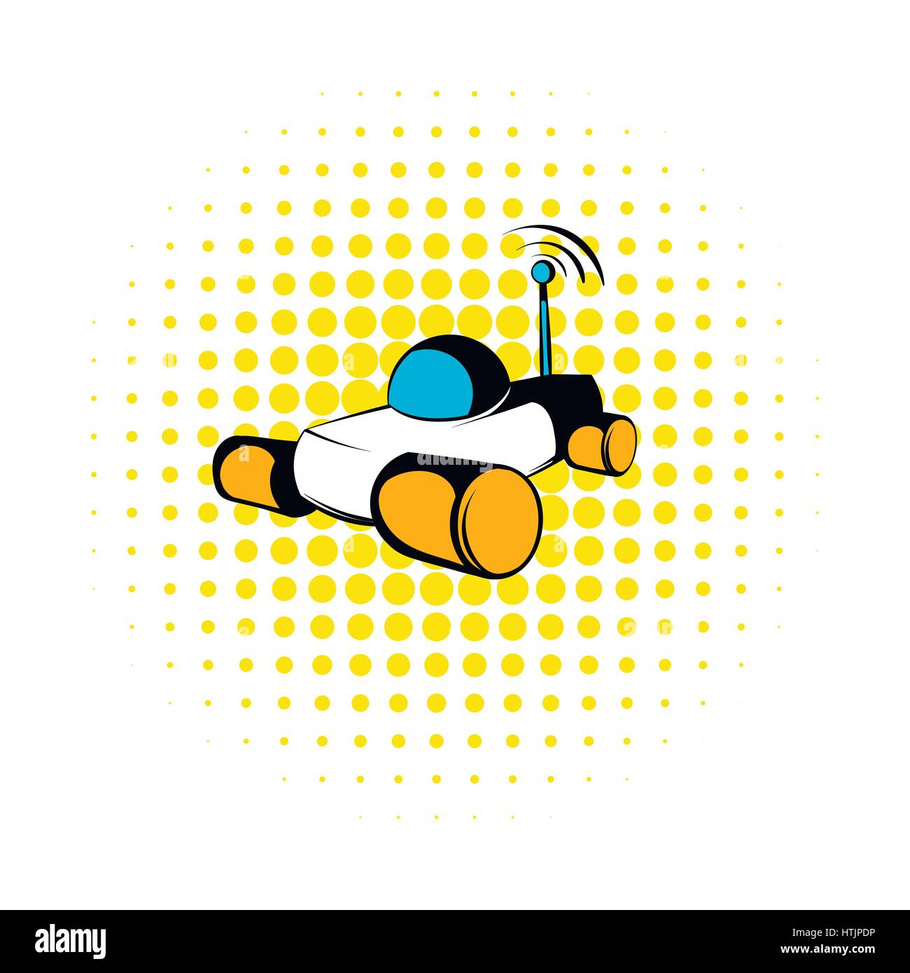 Mars Exploration Rover Symbol, Comic Stock Vektor