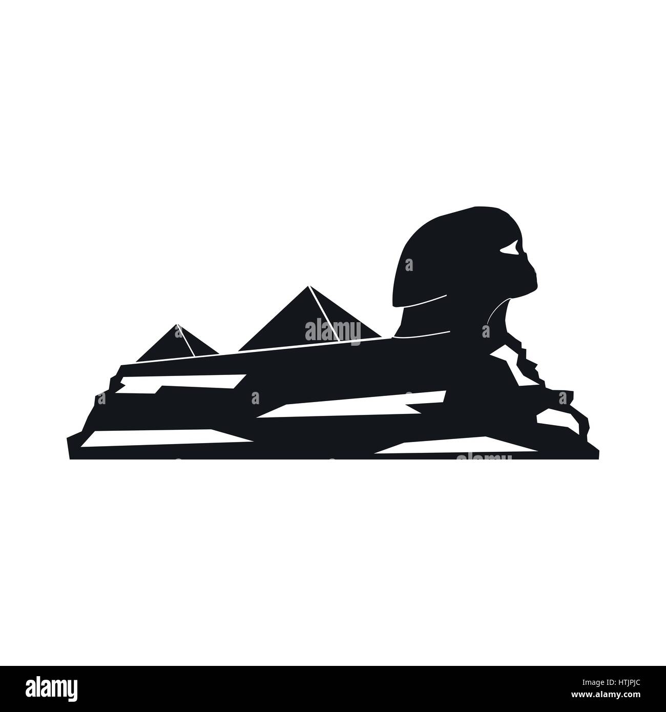 Sphinx-Symbol, einfachen Stil Stock Vektor