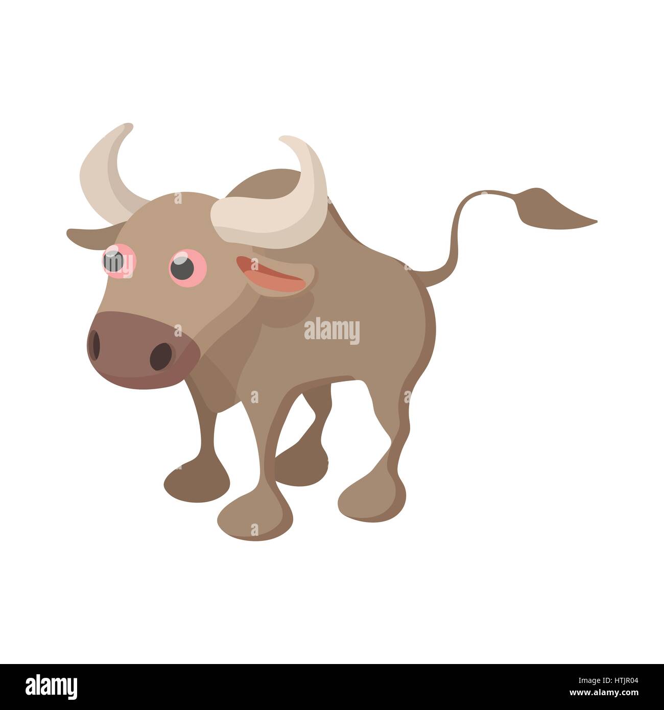 Bull-Symbol, Cartoon-Stil Stock Vektor