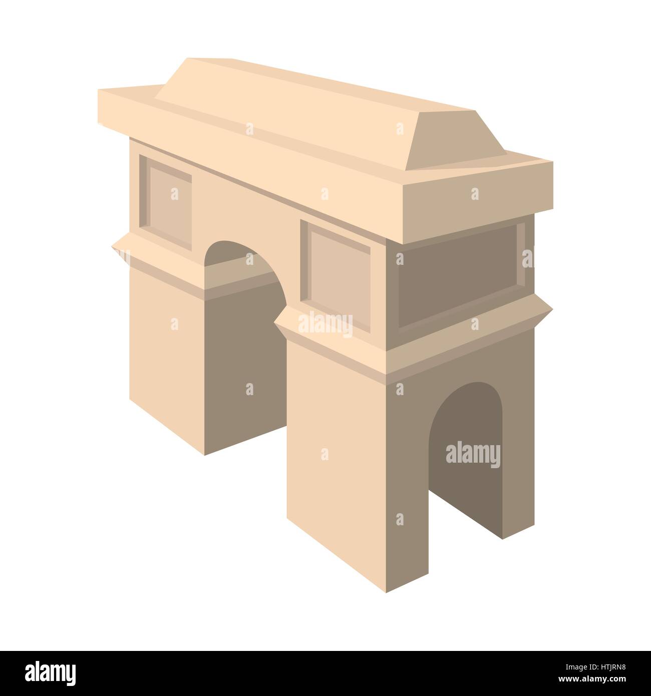 Triumphal Bogen-Symbol, Cartoon-Stil Stock Vektor