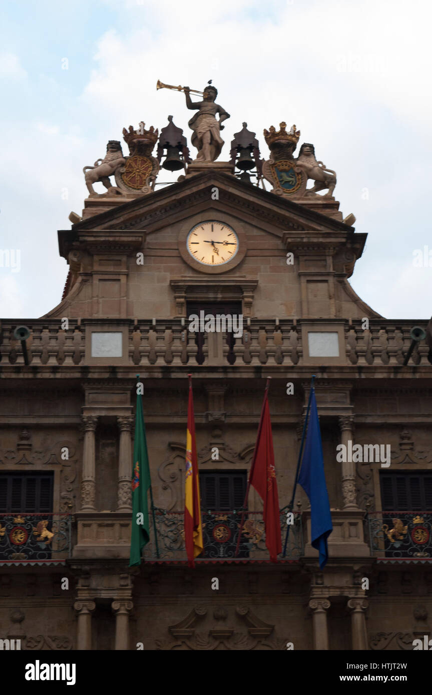 Das Rathaus von Pamplona im Plaza Consistorial, Sitz der Stadtregierung