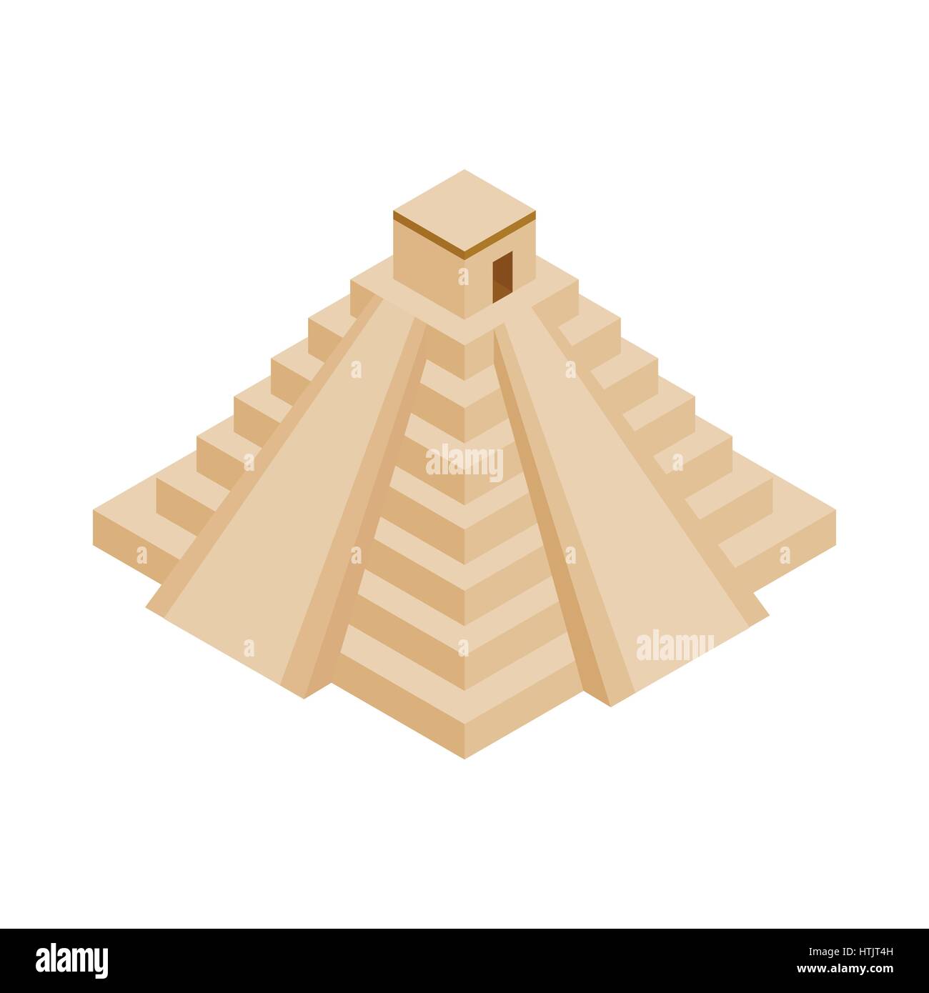 Maya Pyramiden in Yucatan-Symbol Stock Vektor