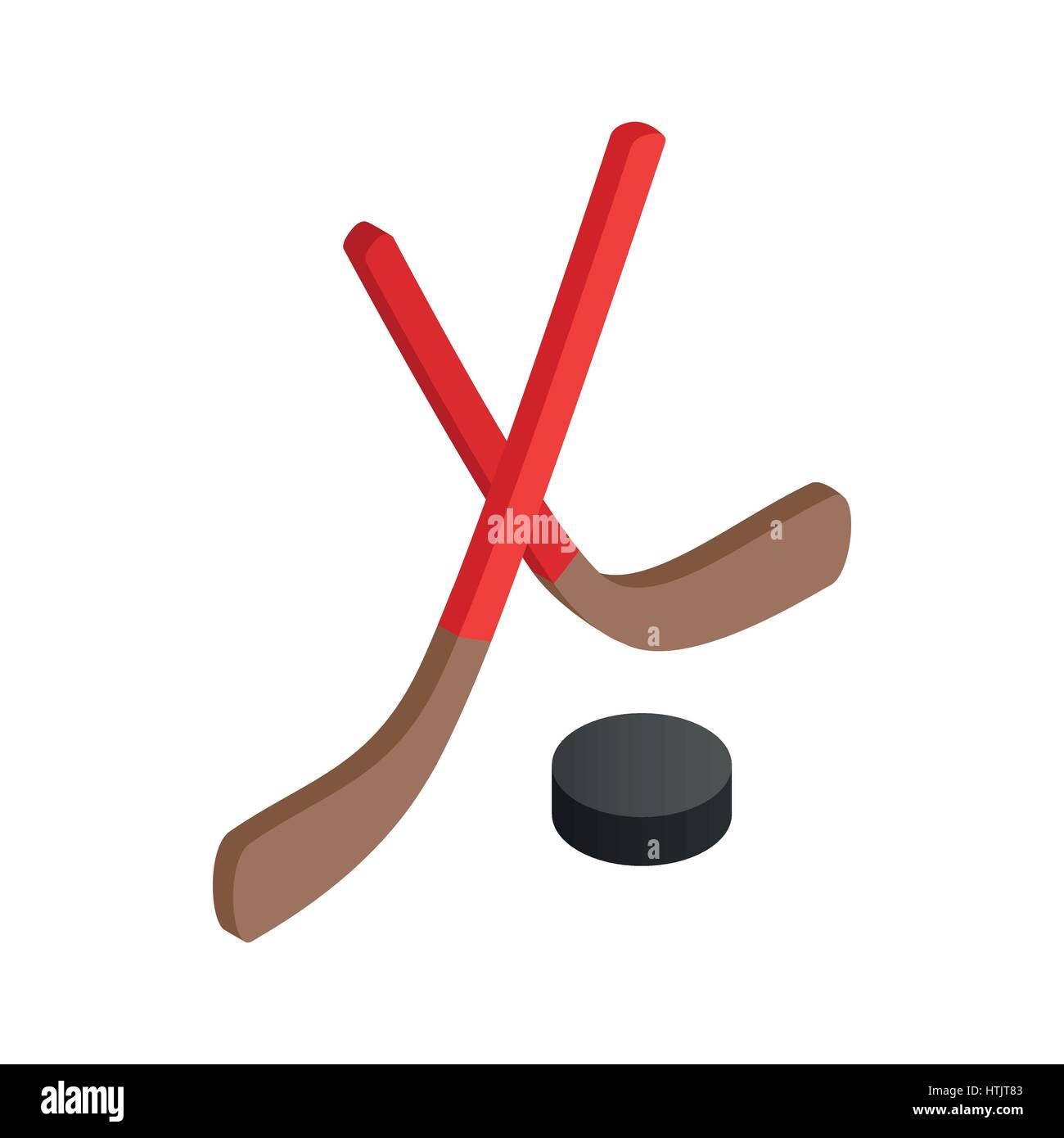 Eishockey-Symbol, isometrischen 3d Stil Stock Vektor