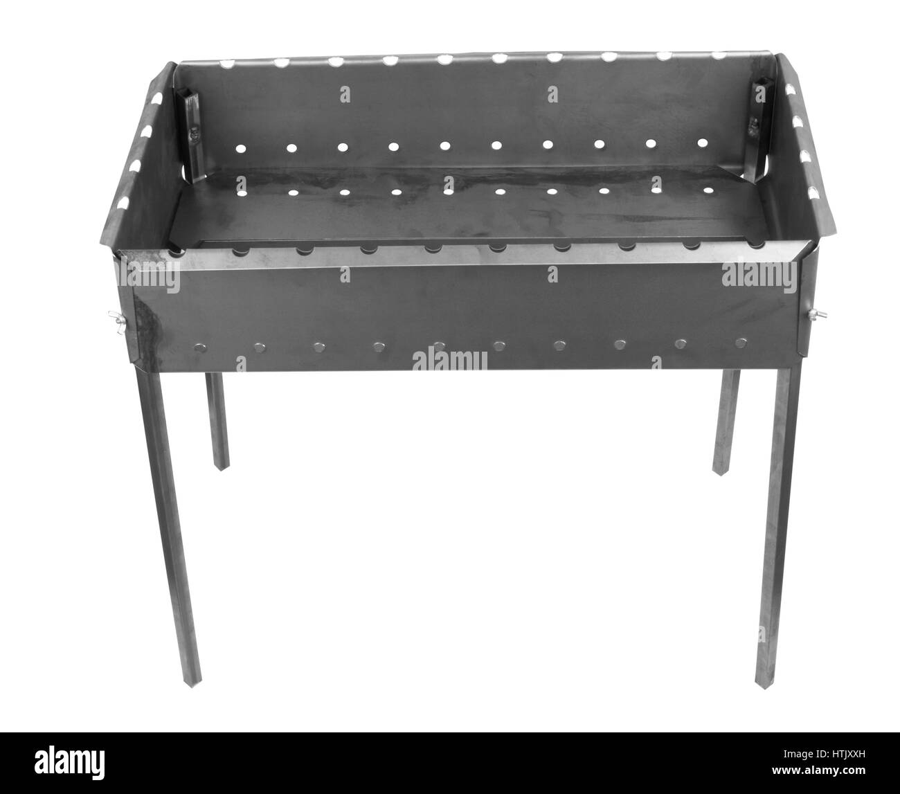 Barbecue-Grill auf einem weißen Hintergrund isoliert Stockfoto