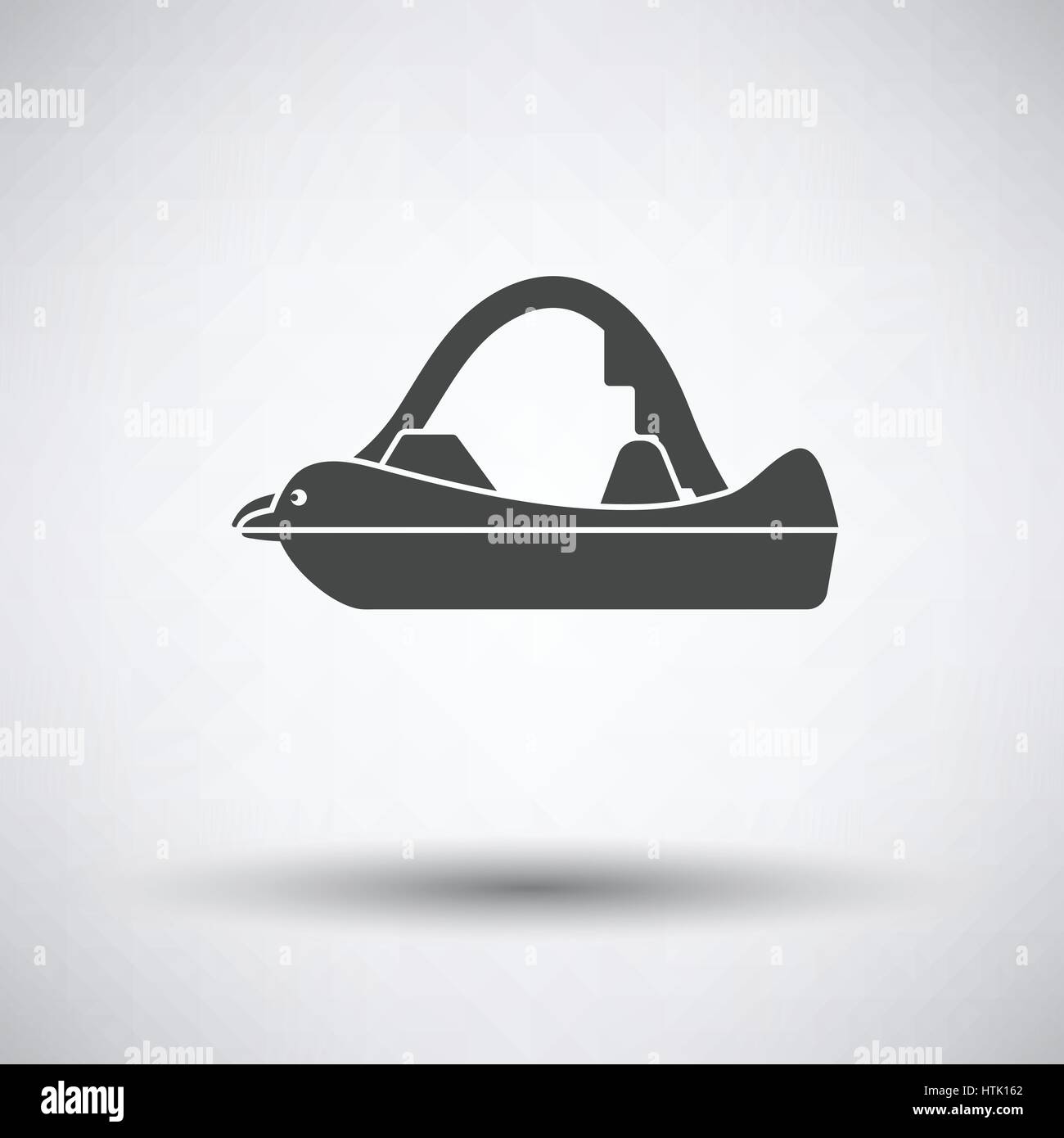 Symbol auf grauem Hintergrund, Runde Schatten. Vektor-Illustration. Stock Vektor