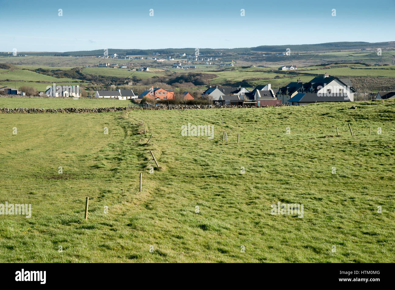 Typische Landschaft der Westküste Irlands. Stockfoto