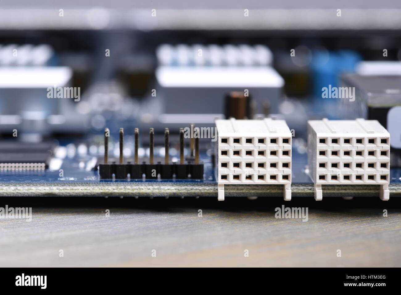 In der Nähe der Platine Stockfoto