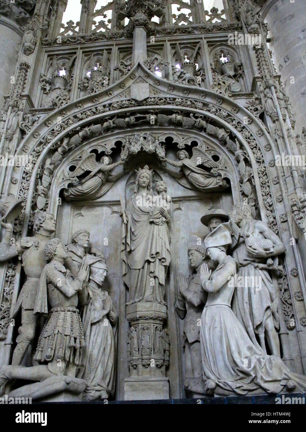 Interieur von der Liebfrauenkirche (Onze-Lieve-Vrouwekerk), eine monumentale ehemalige gotische Kathedrale in der Stadt Breda, Nord-Brabant, Niederlande Stockfoto