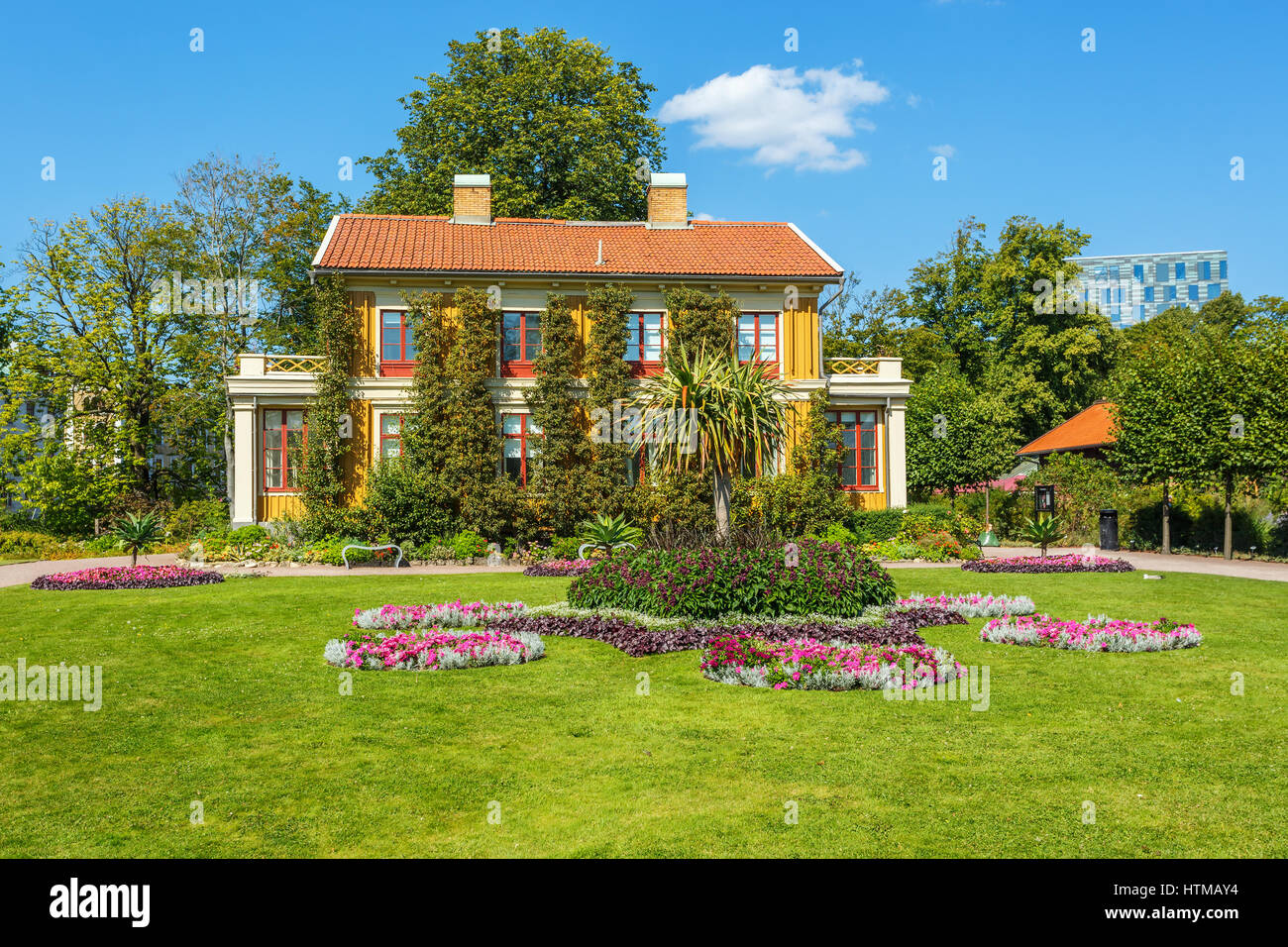 Haus im Garten Gesellschaft von Göteborg Stockfoto