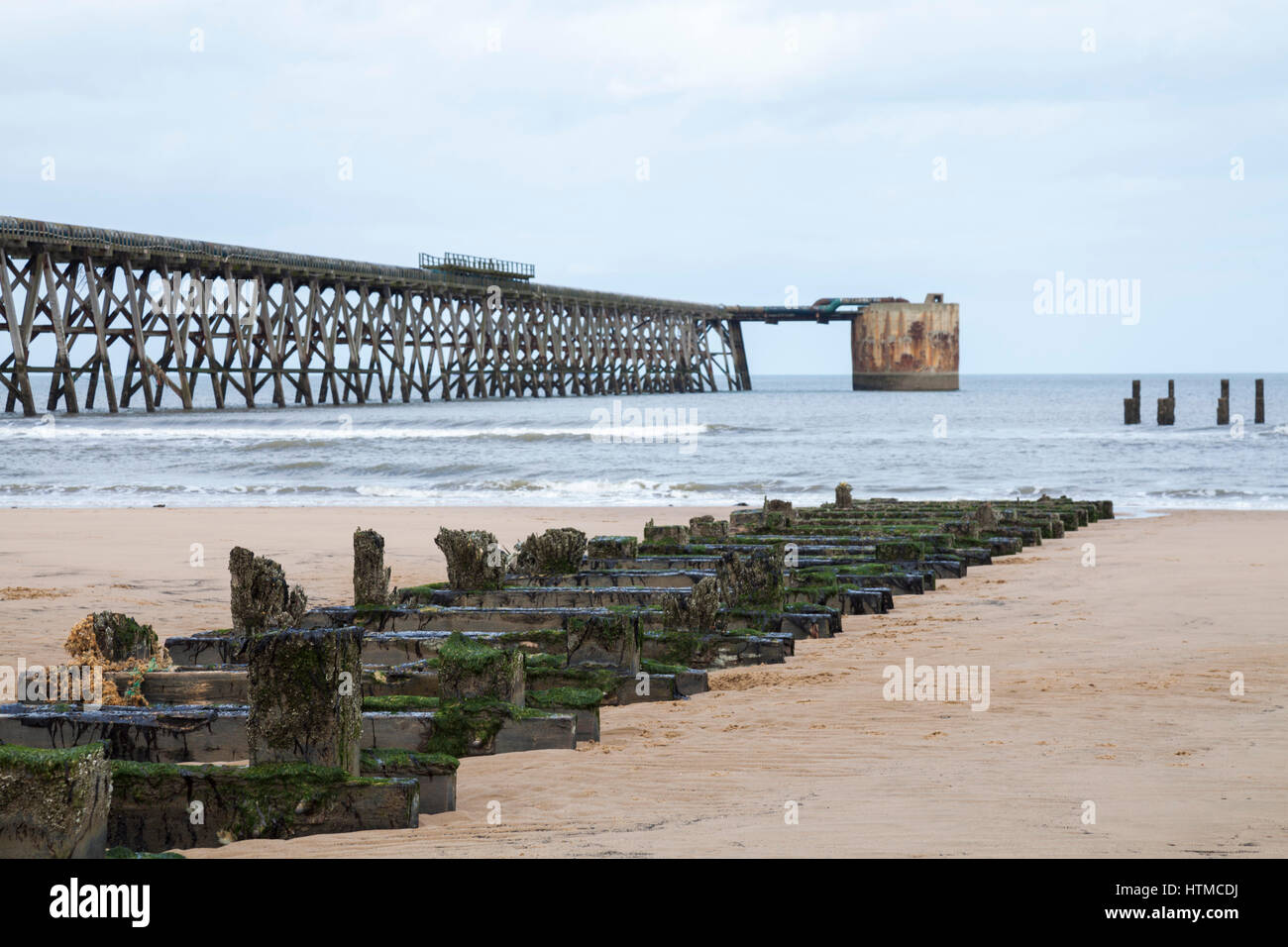 Steetley Pier, Hartlepool, England, UK Stockfoto