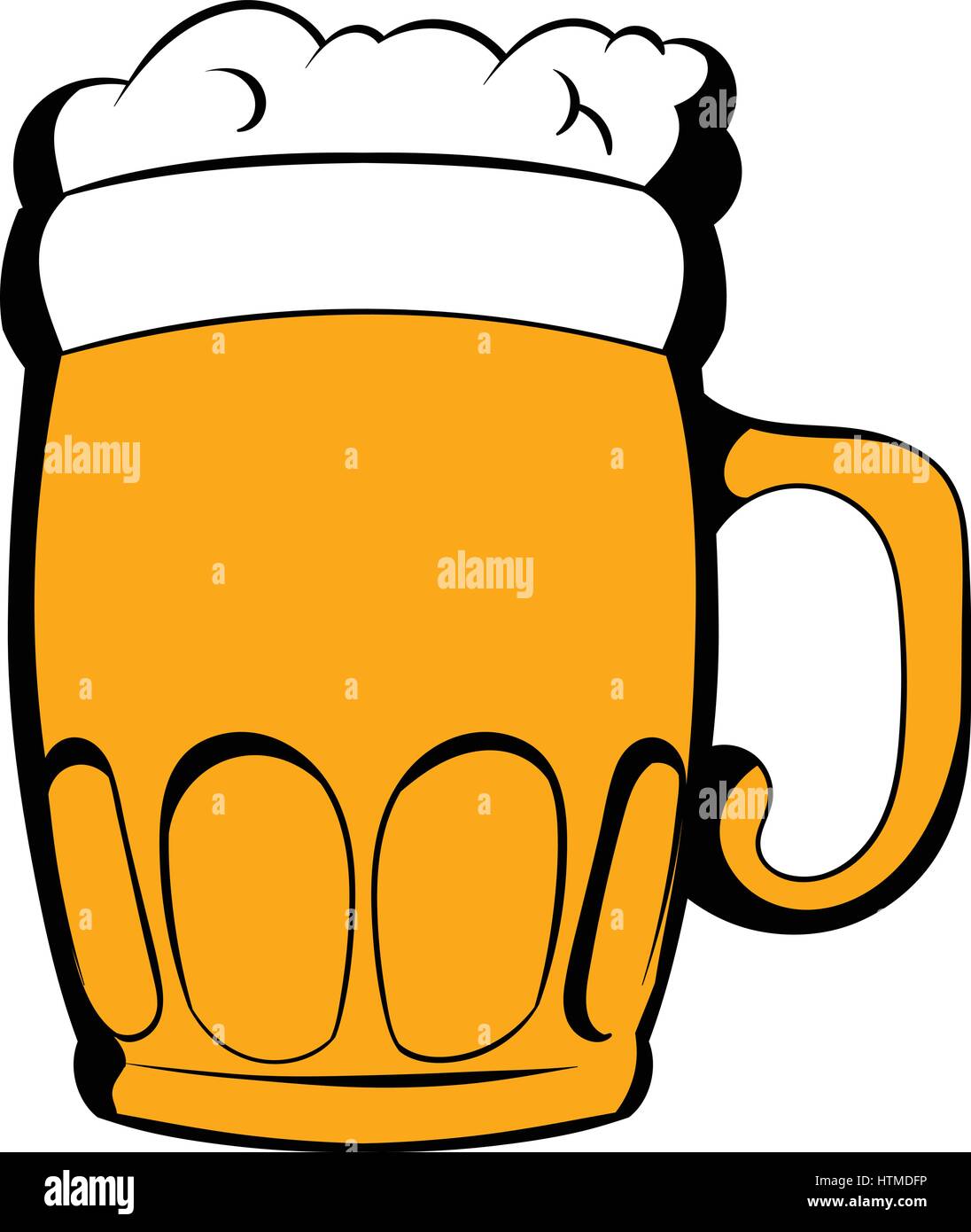 Krug Bier Symbol Cartoon Stock Vektorgrafik Alamy