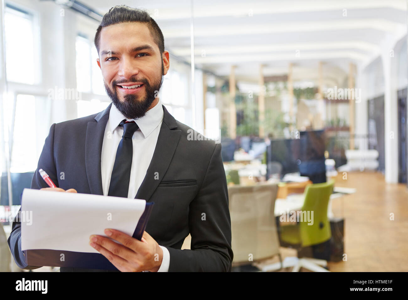 Unternehmer als bei consulting Checkliste Stockfoto