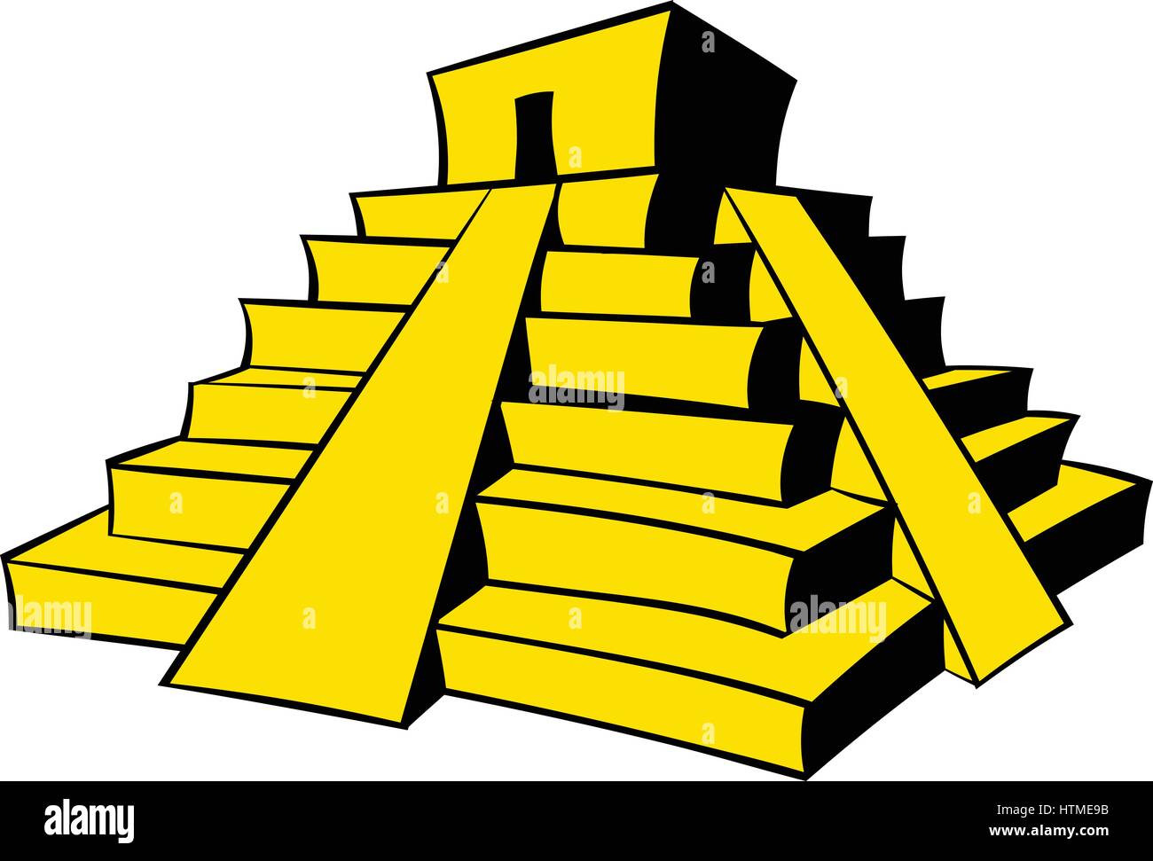 Maya Pyramide Symbol cartoon Stock Vektor