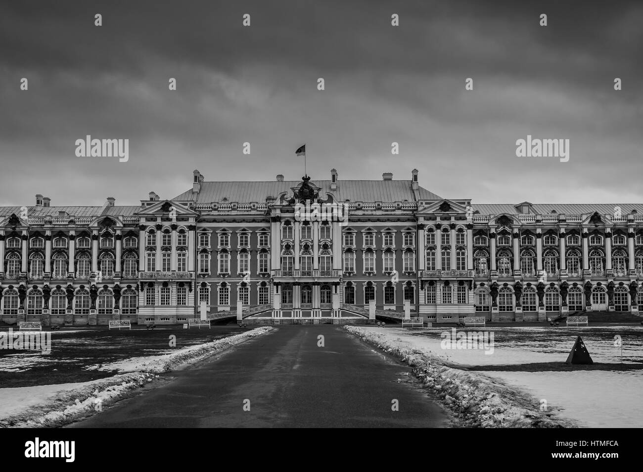 Katharinenpalast in Zarskoje Selo, Puschkin, Sankt Petersburg Stockfoto