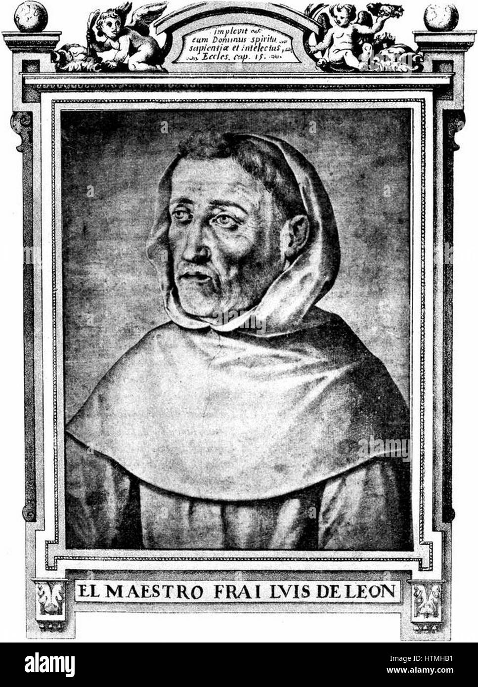 Fray Luis Ponce de León (manchmal Luis de León) (1527 – 23 August Belmonte, in der Provinz Cuenca, der kastilischen Region La Mancha, Spanien, geb. 1591 n. Chr.) war ein spanischer Lyriker und ein Augustiner Canon, des spanischen goldenen Zeitalters Stockfoto