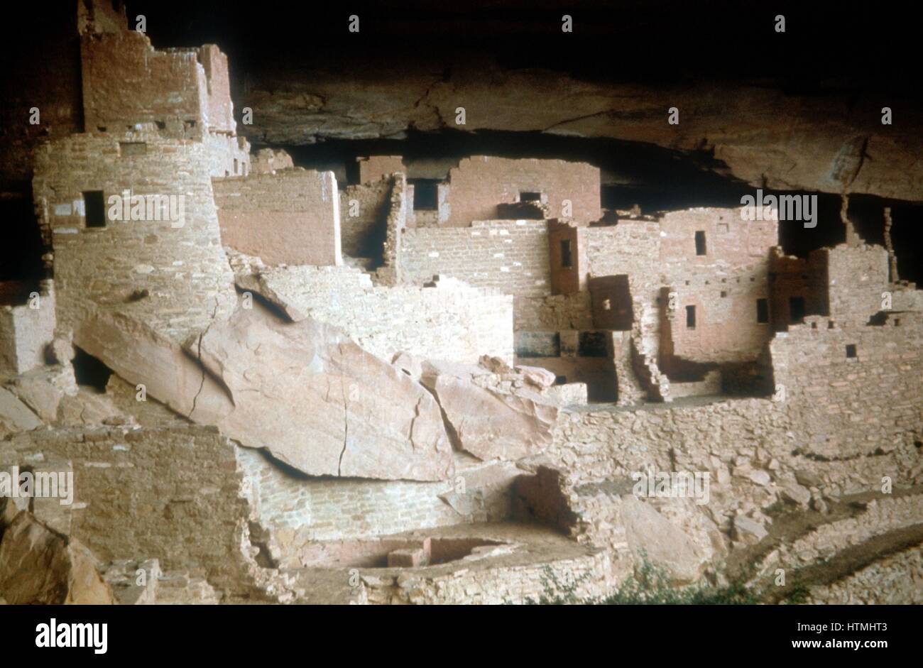Cliff Palace: 12. - 13. Jahrhundert. North American Indian, Mesa Verde, Colorado Stockfoto