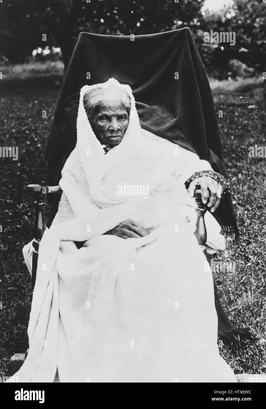 Harriet Tubman (c.1820-1913) Afro-Amerikaner in Sklaverei, geboren 1849 floh und wurde führenden Abolitionisten. Activeas "Dirigent" in der Underground Railroad. Als eine alte Frau zu fotografieren. Stockfoto