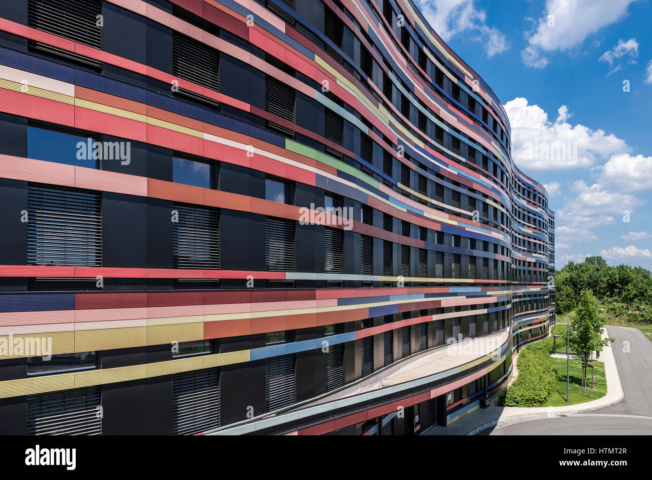 Fassade der Agentur für Städtebau und wohnen, BSW, Wilhelmsburg, Hamburg, Deutschland Stockfoto