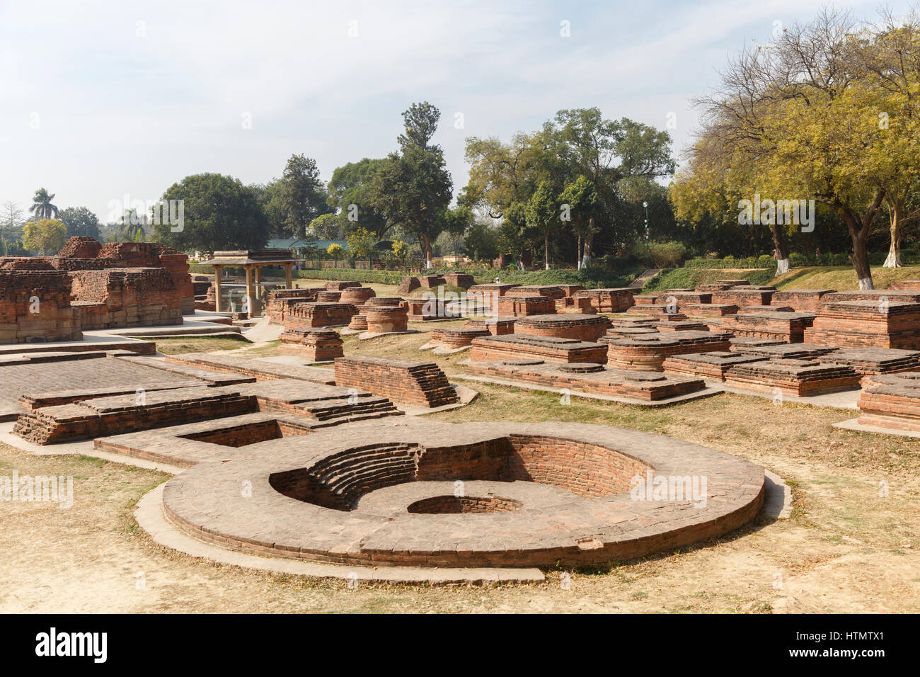 Tempel von Sarnath, Indien Stockfoto
